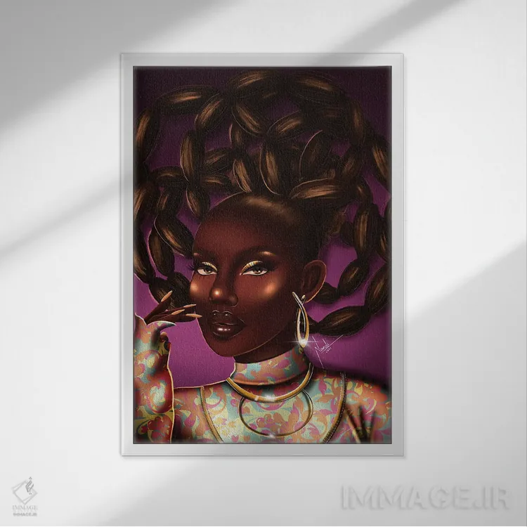 تابلو دکوراتیو تاج اثر ناندی ال. فرناندز - نمای قابدار سفید