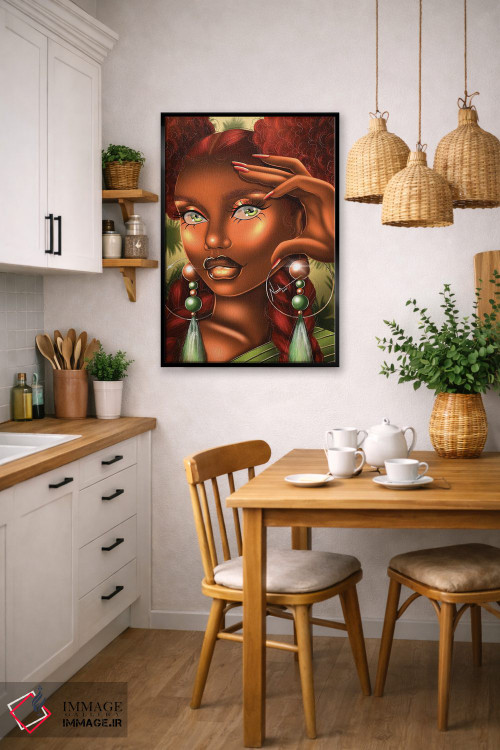 تابلو دکوراتیو چشمان زمردی اثر ناندی ال. فرناندز - D5B