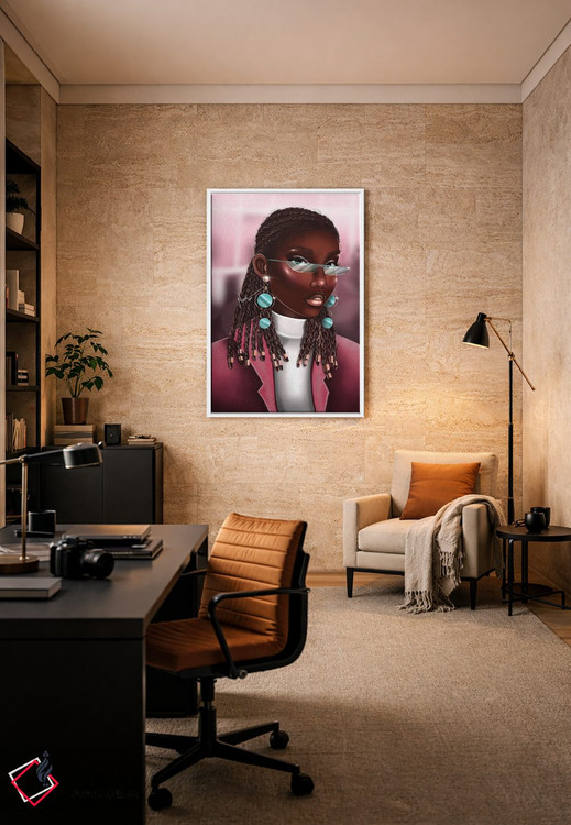 تابلو دکوراتیو کارت صورت اثر ناندی ال. فرناندز - D5W