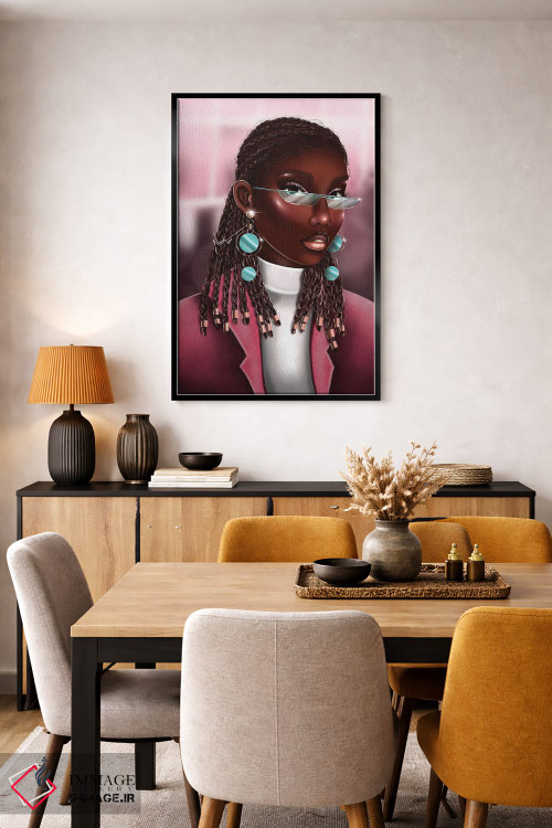 تابلو دکوراتیو کارت صورت اثر ناندی ال. فرناندز - D6B