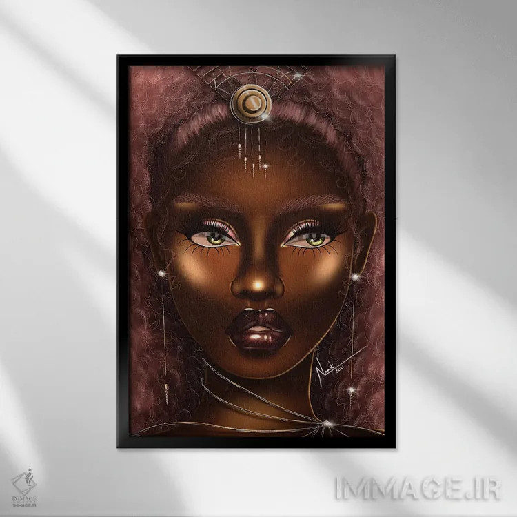 تابلو دکوراتیو حلیمه اثر ناندی ال. فرناندز - نمای قابدار مشکی