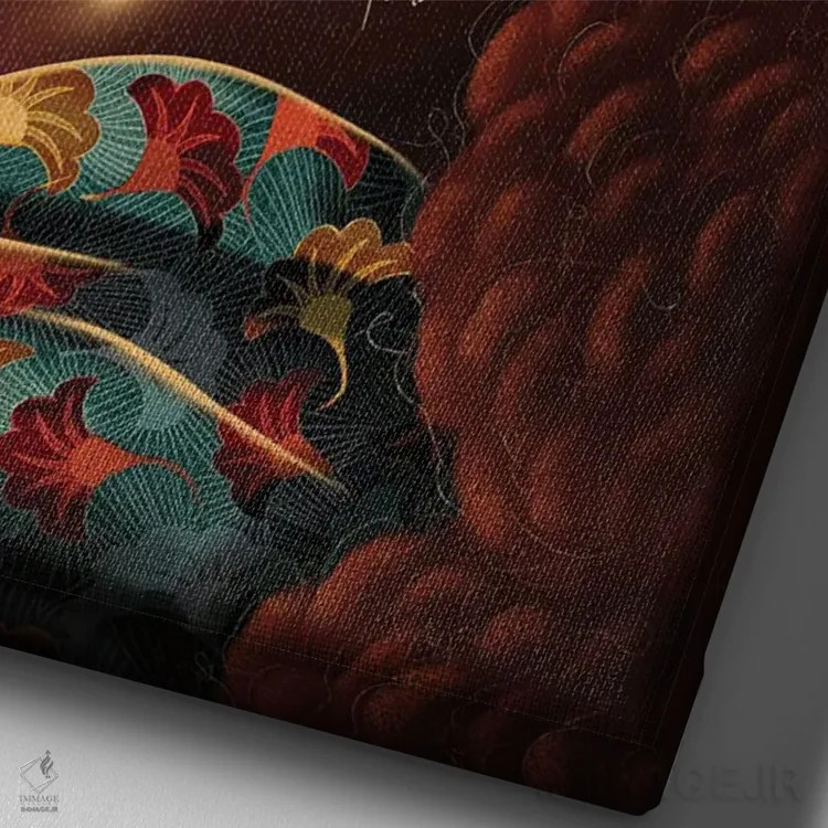 تابلو دکوراتیو دیاری اثر ناندی ال. فرناندز - نمای نزدیک بافت بوم