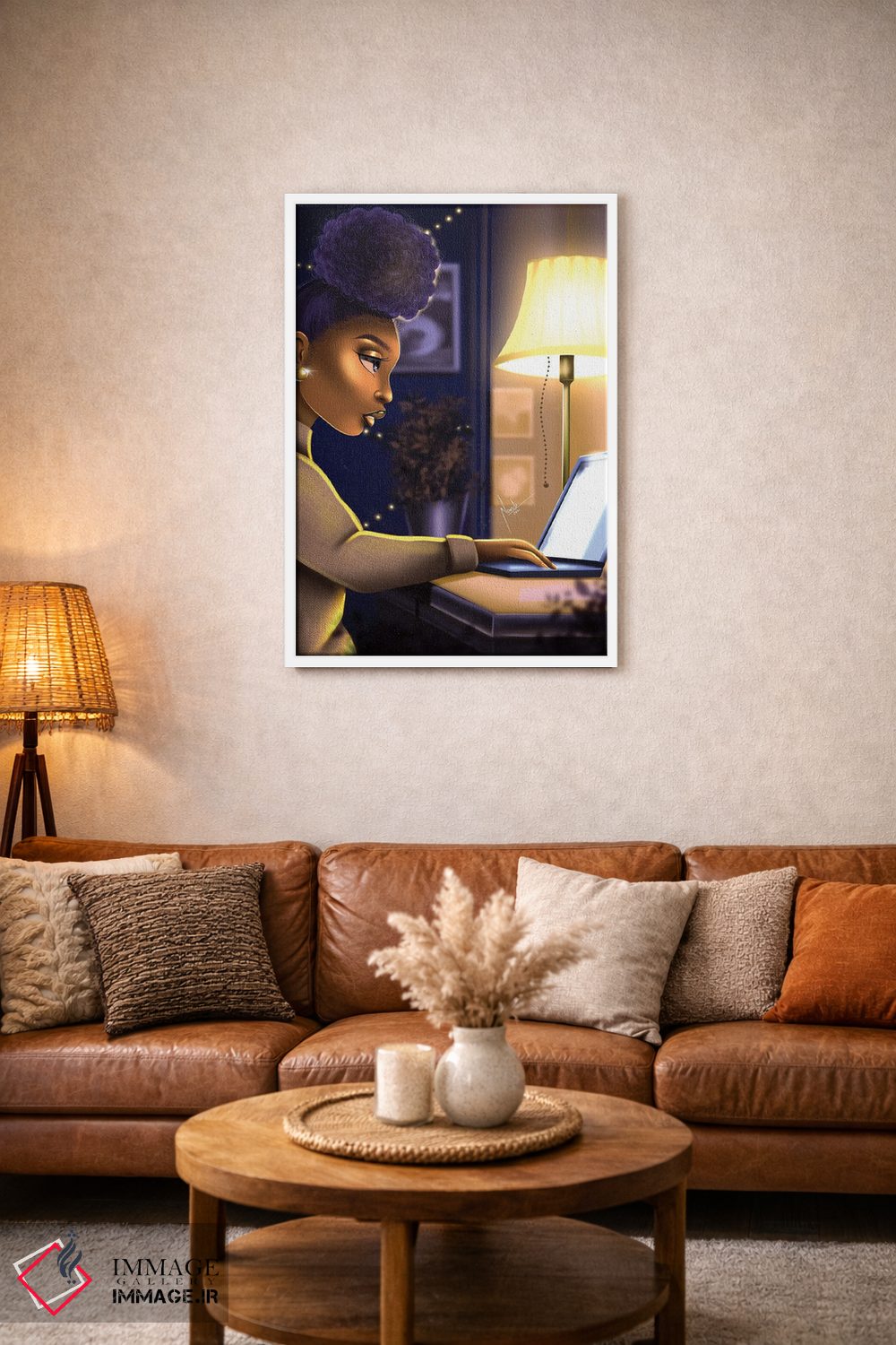 تابلو دکوراتیو جغد شب اثر ناندی ال. فرناندز - D1W