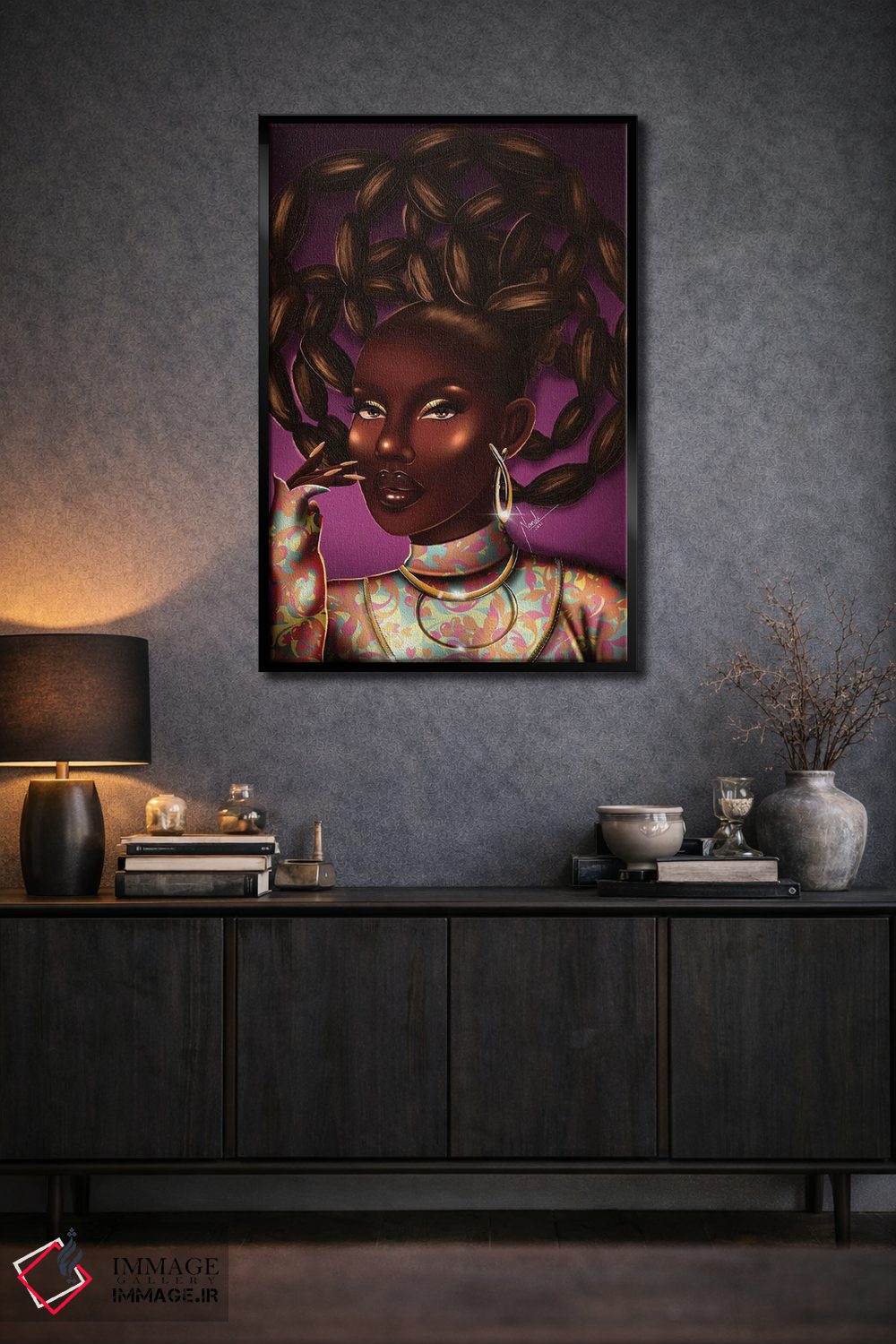 تابلو دکوراتیو تاج اثر ناندی ال. فرناندز - D2B