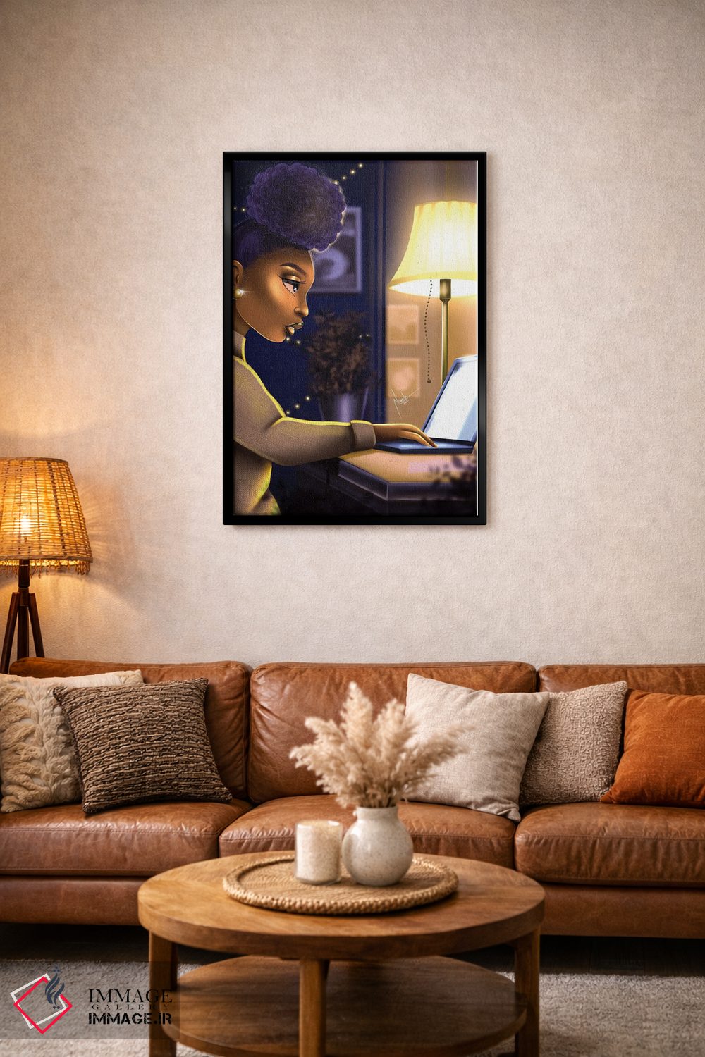 تابلو دکوراتیو جغد شب اثر ناندی ال. فرناندز - D3B