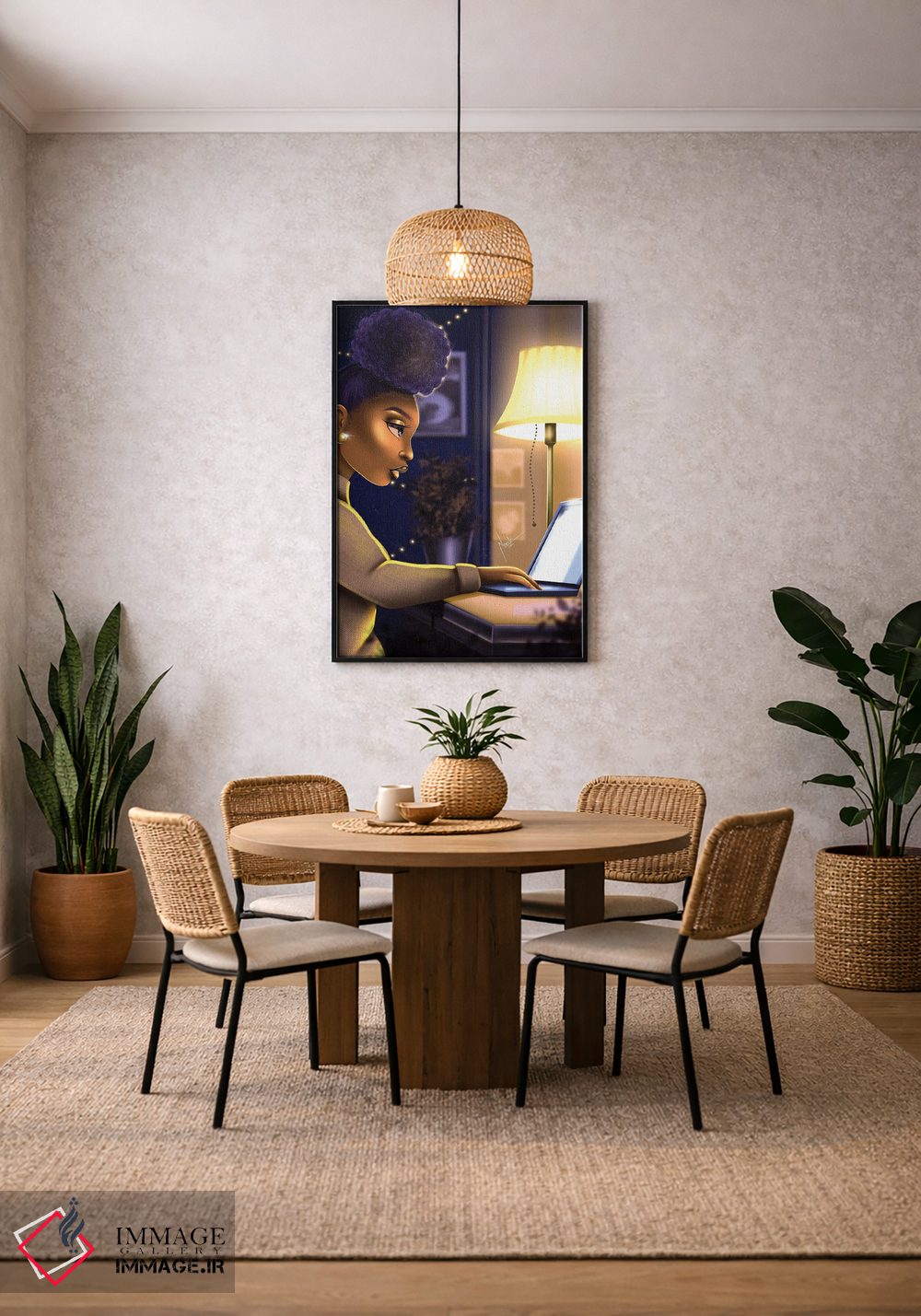 تابلو دکوراتیو جغد شب اثر ناندی ال. فرناندز - D4B