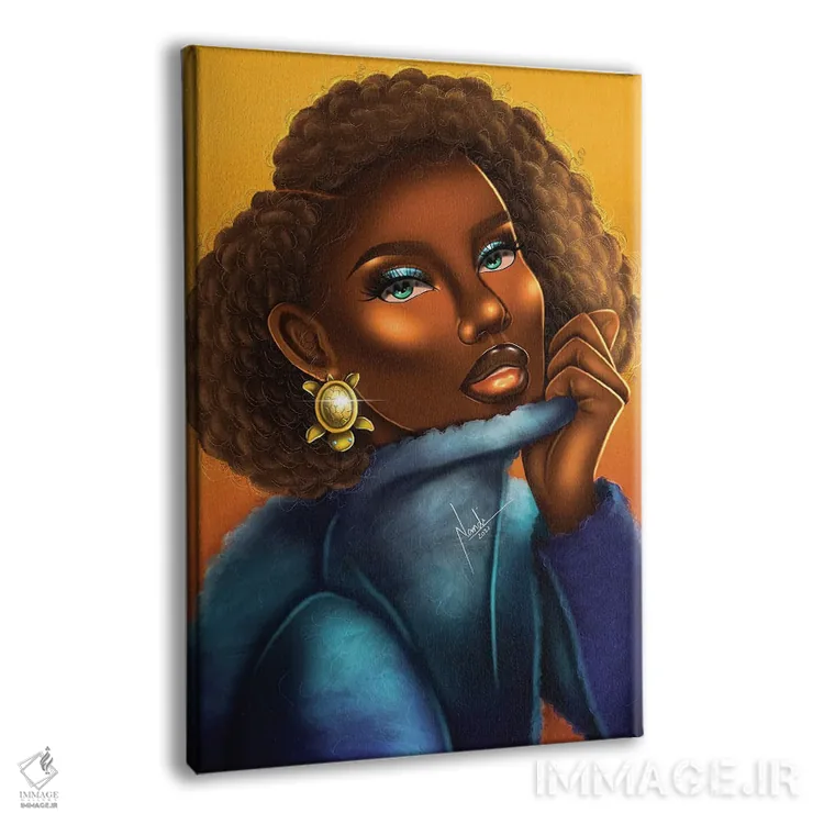 تابلو دکوراتیو یقه اسکی اثر ناندی ال. فرناندز - نمای پرسپکتیو محصول