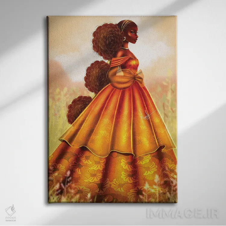 تابلو دکوراتیو شاهزاده کهربایی اثر ناندی ال. فرناندز - نمای روبهرو روی دیوار