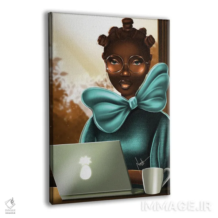 تابلو دکوراتیو بانتوها و روبان ها اثر ناندی ال. فرناندز - نمای پرسپکتیو محصول