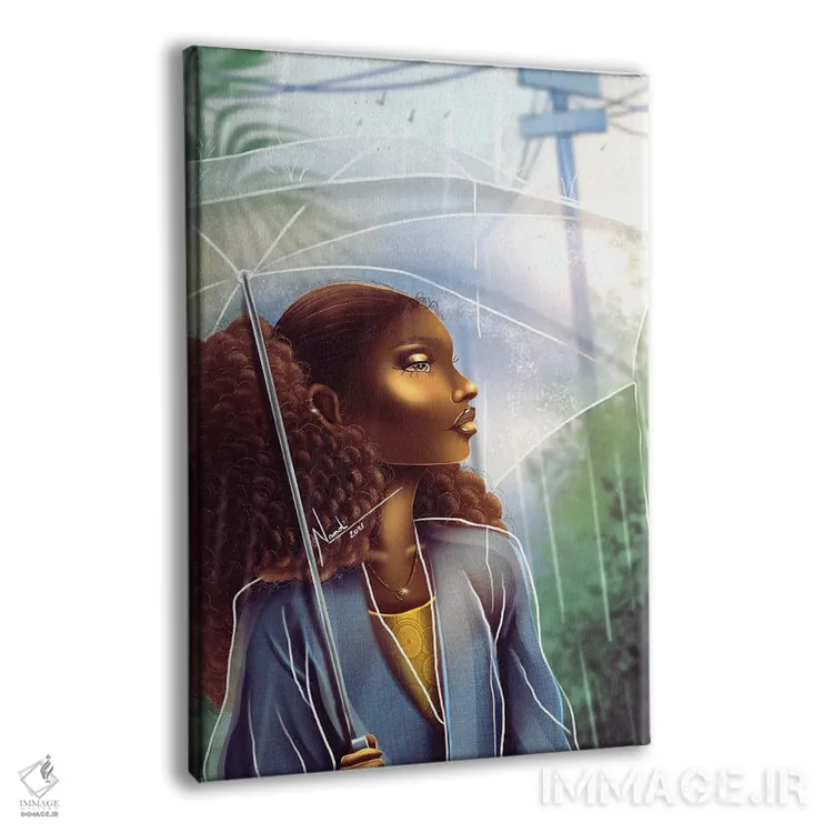 تابلو دکوراتیو روز بارانی اثر ناندی ال. فرناندز - نمای پرسپکتیو محصول