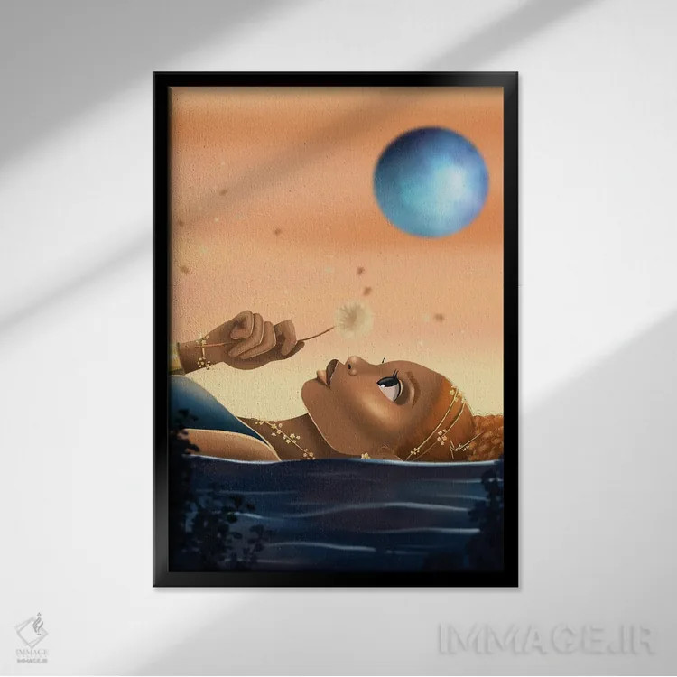 تابلو دکوراتیو آرزو اثر ناندی ال. فرناندز - نمای قابدار مشکی