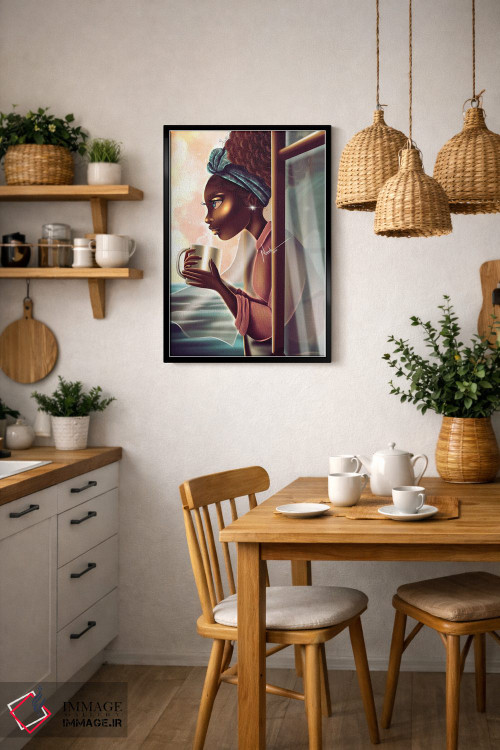 تابلو دکوراتیو قهوه صبحگاهی اثر ناندی ال. فرناندز - D5B
