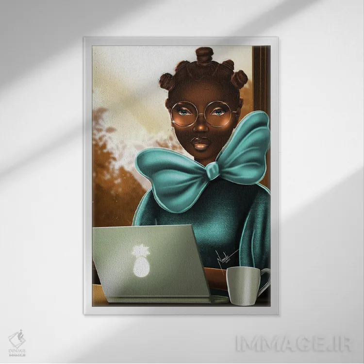 تابلو دکوراتیو بانتوها و روبان ها اثر ناندی ال. فرناندز - نمای قابدار سفید