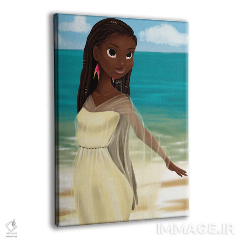 تابلو دکوراتیو دختر جزیره اثر ناندی ال. فرناندز - نمای پرسپکتیو محصول