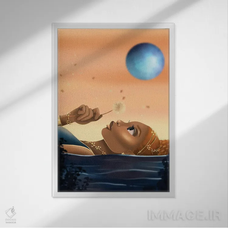 تابلو دکوراتیو آرزو اثر ناندی ال. فرناندز - نمای قابدار سفید