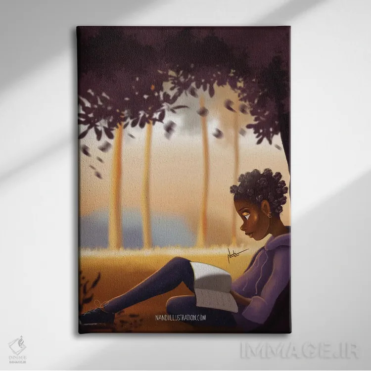 تابلو دکوراتیو آرامش اثر ناندی ال. فرناندز - نمای روبهرو روی دیوار
