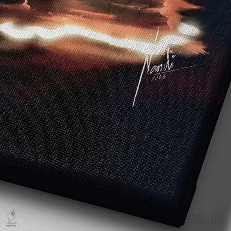 تابلو دکوراتیو نور درون اثر ناندی ال. فرناندز - نمای نزدیک بافت بوم