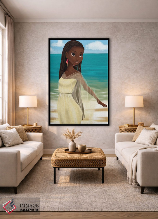 تابلو دکوراتیو دختر جزیره اثر ناندی ال. فرناندز - D1B