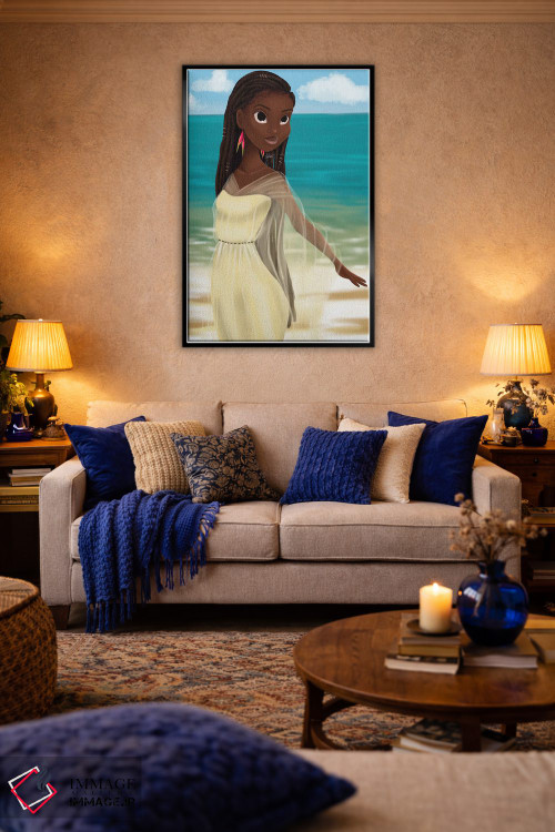 تابلو دکوراتیو دختر جزیره اثر ناندی ال. فرناندز - D4B