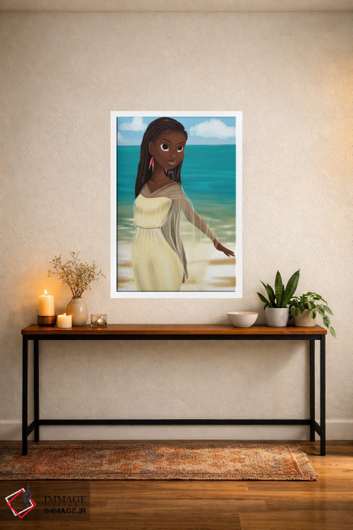 تابلو دکوراتیو دختر جزیره اثر ناندی ال. فرناندز - D3W