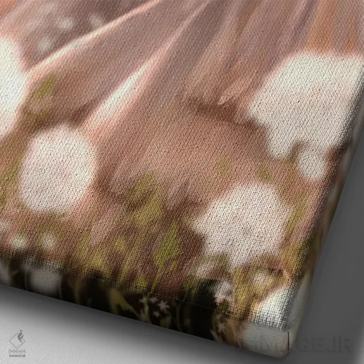 تابلو دکوراتیو چمنزار اثر ناندی ال. فرناندز - نمای نزدیک بافت بوم