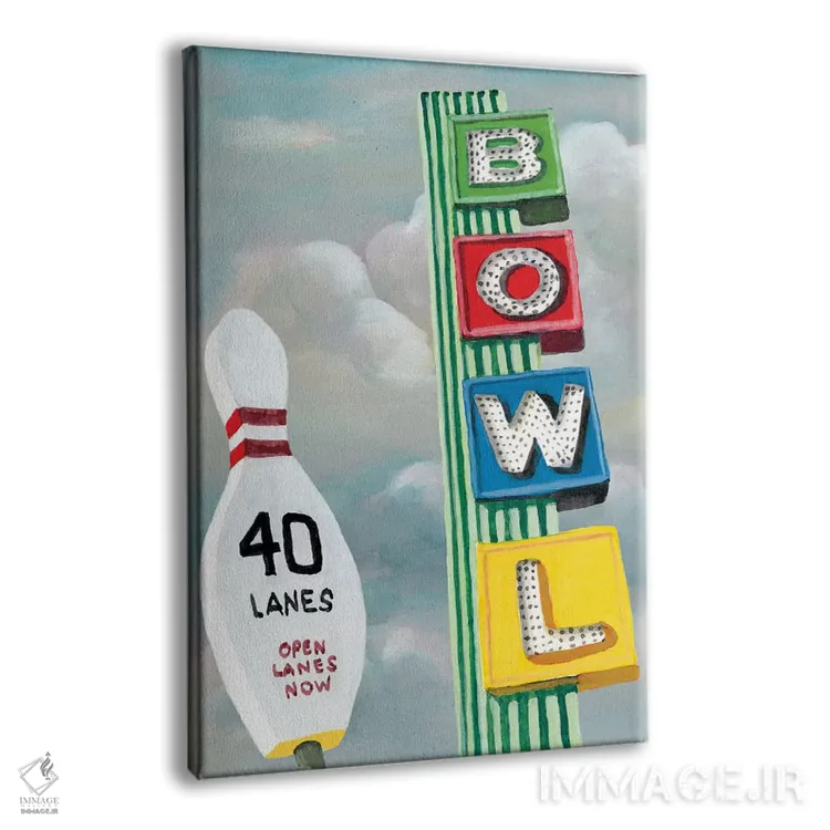 تابلو دکوراتیو جاده آمریکایی اول اثر نائومی مک کاویت - نمای پرسپکتیو محصول