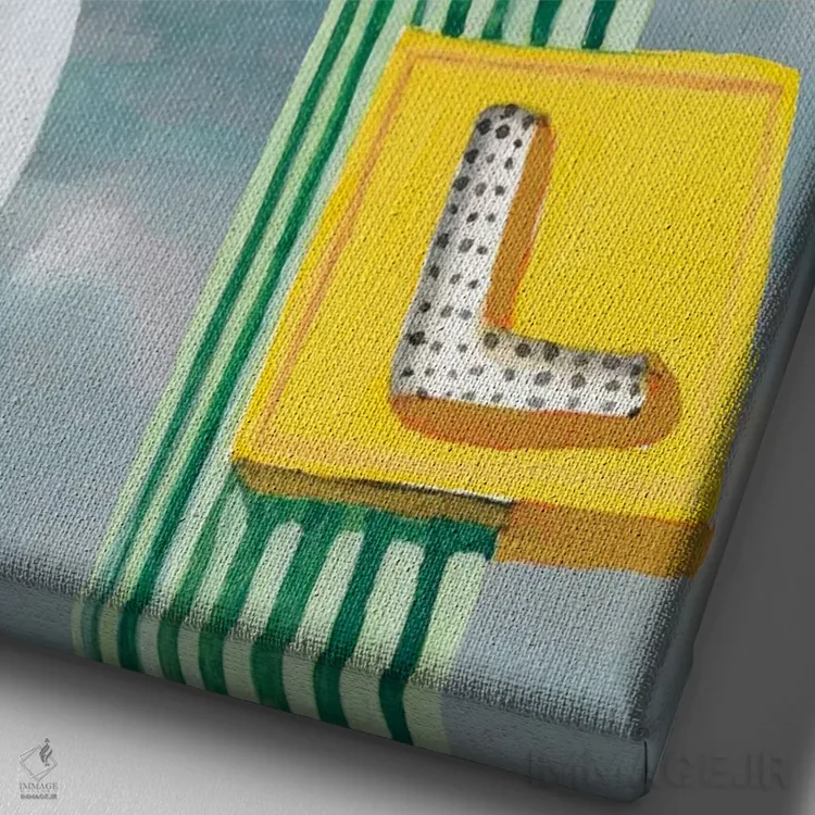 تابلو دکوراتیو جاده آمریکایی اول اثر نائومی مک کاویت - نمای نزدیک بافت بوم