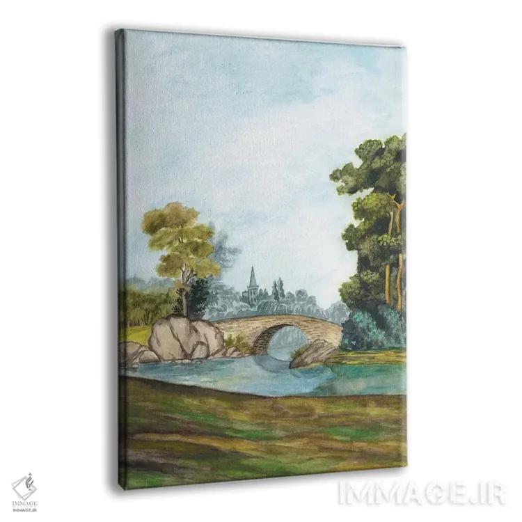 تابلو دکوراتیو کاغذ دیواری منظره دار فرانسوی سه اثر نائومی مک کاویت - نمای پرسپکتیو محصول