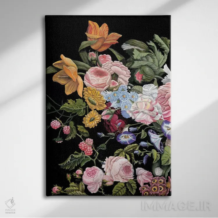 تابلو دکوراتیو دیپتیک باروک یک اثر نائومی مک کاویت - نمای روبهرو روی دیوار