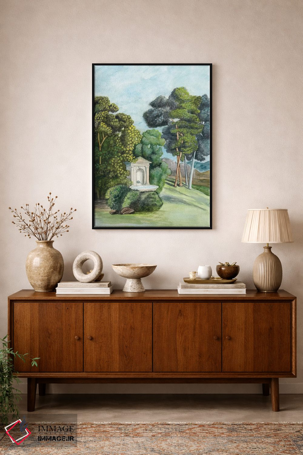 تابلو دکوراتیو کاغذ دیواری منظره دار فرانسوی یک اثر نائومی مک کاویت - D1B