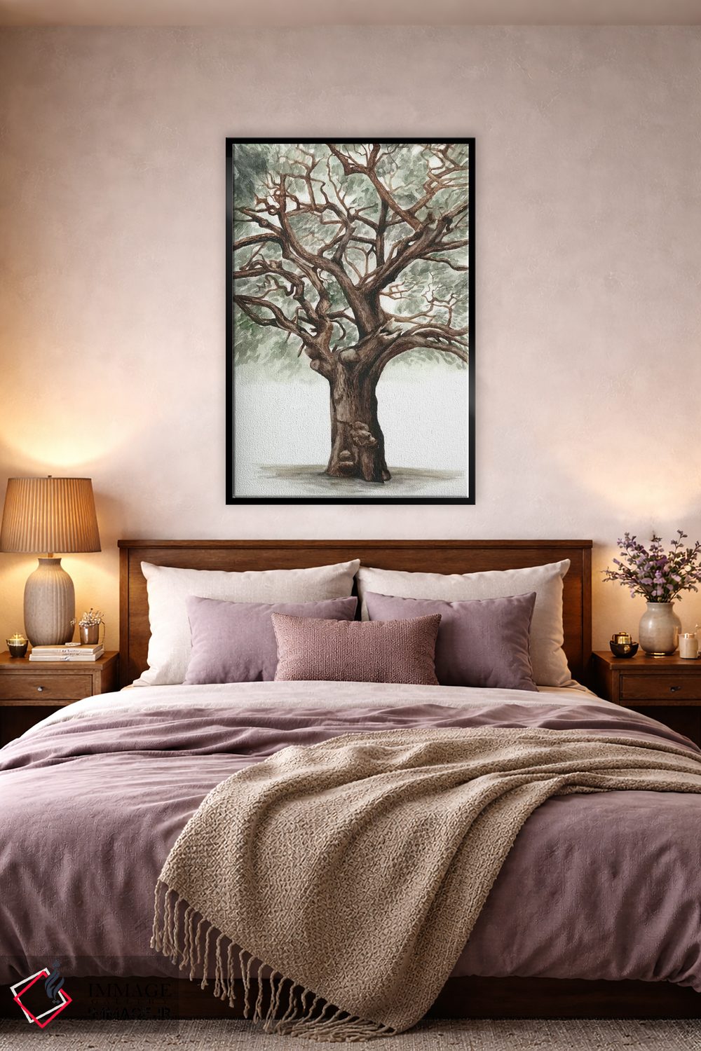 تابلو دکوراتیو ترکیب درخت بلوط دوم اثر نائومی مک کاویت - D2B