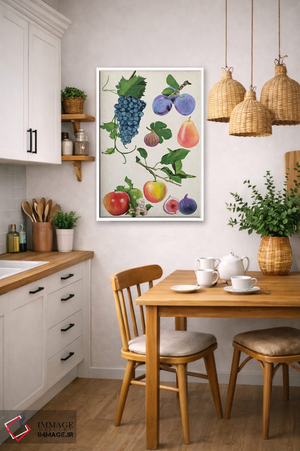 تابلو دکوراتیو مجموعه میوه ها دو اثر نائومی مک کاویت - D5W