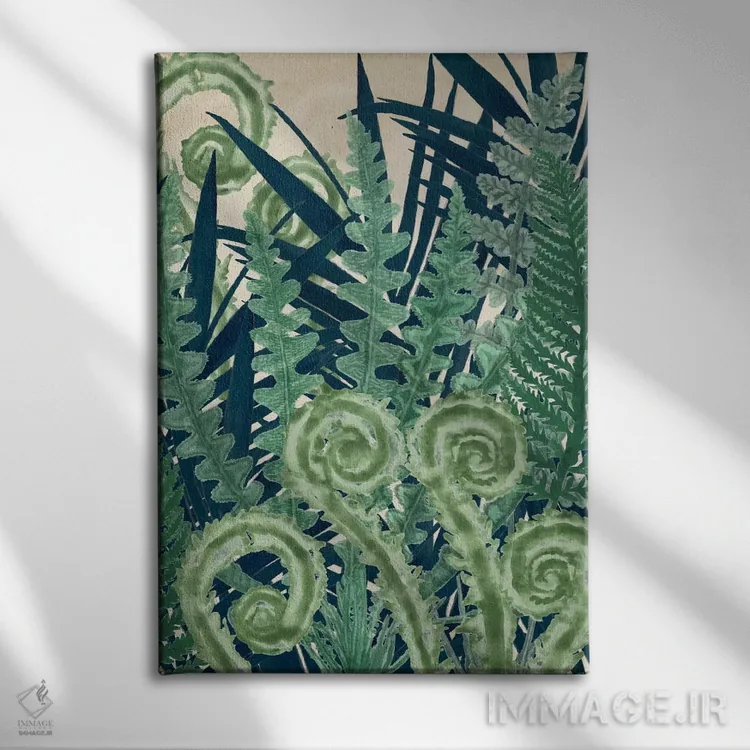 تابلو دکوراتیو والس سرخس دوم اثر نائومی مک کاویت - نمای روبهرو روی دیوار