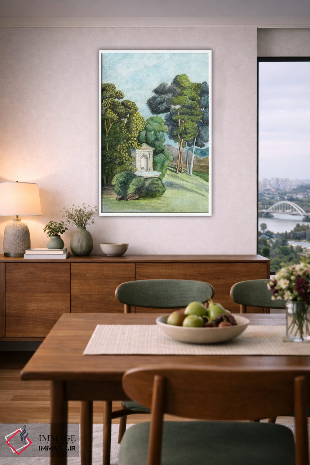 تابلو دکوراتیو کاغذ دیواری منظره دار فرانسوی یک اثر نائومی مک کاویت - D5W