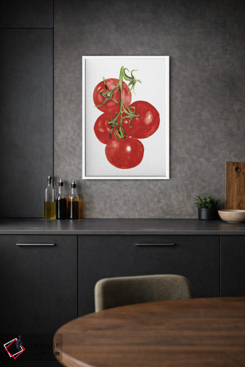 تابلو مینیمال سبزیجات آبرنگی چهارم اثر نائومی مک کاویت - D1W