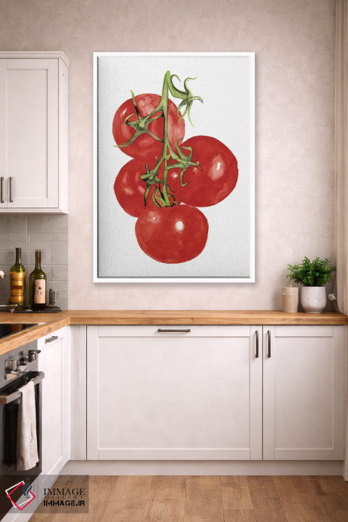 تابلو مینیمال سبزیجات آبرنگی چهارم اثر نائومی مک کاویت - D3W