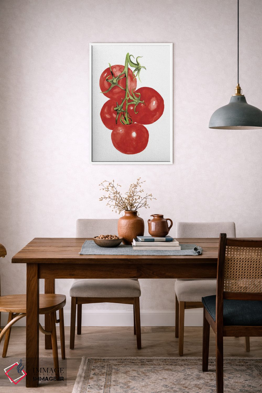 تابلو مینیمال سبزیجات آبرنگی چهارم اثر نائومی مک کاویت - D5W