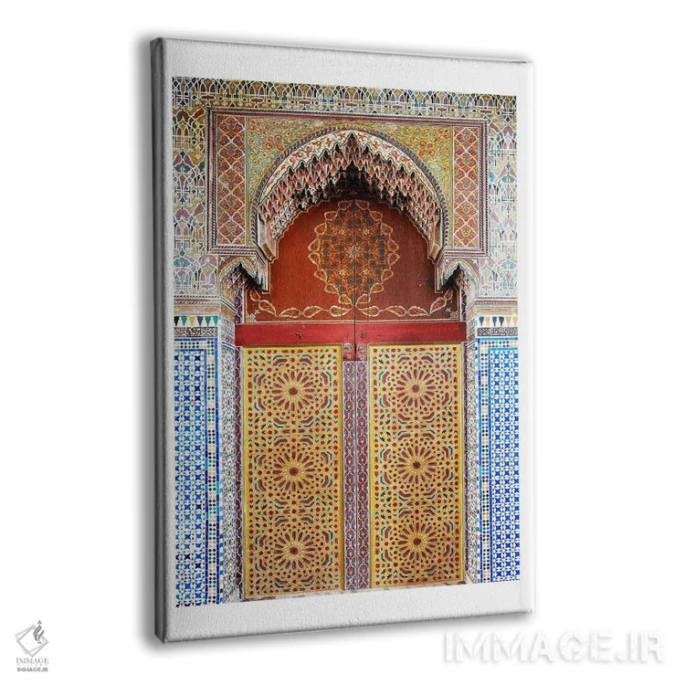 تابلو دکوراتیو درب موزاییکی مراکشی اثر نائومی دیویس - نمای پرسپکتیو محصول
