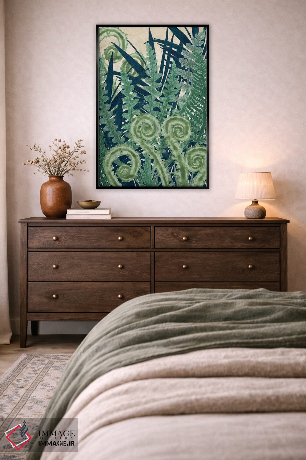 تابلو دکوراتیو والس سرخس دوم اثر نائومی مک کاویت - D5B