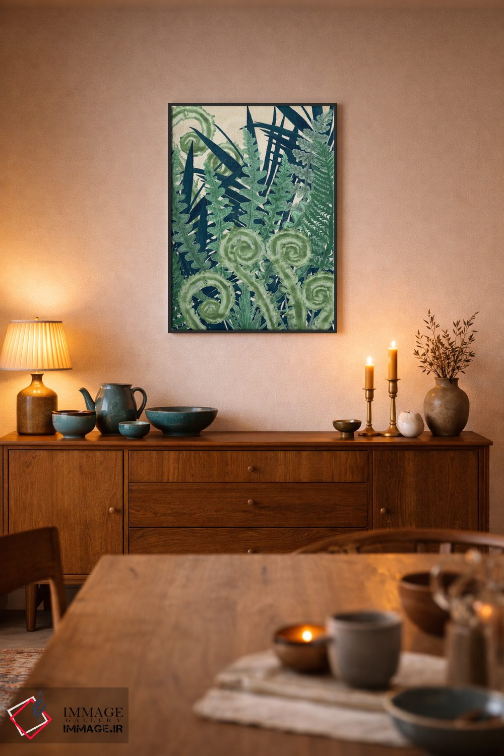 تابلو دکوراتیو والس سرخس دوم اثر نائومی مک کاویت - D6B