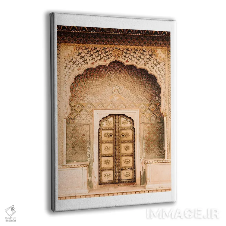 تابلو دکوراتیو درب طلایی مراکشی اثر نائومی دیویس - نمای پرسپکتیو محصول