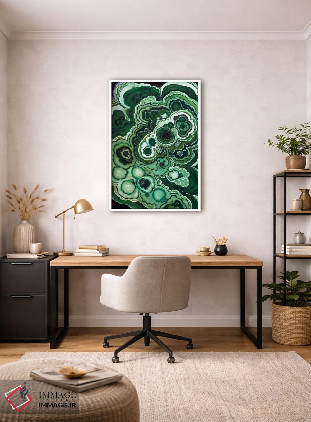 تابلو انتزاعی مالاکیت یک اثر نائومی مک کاویت - D2W