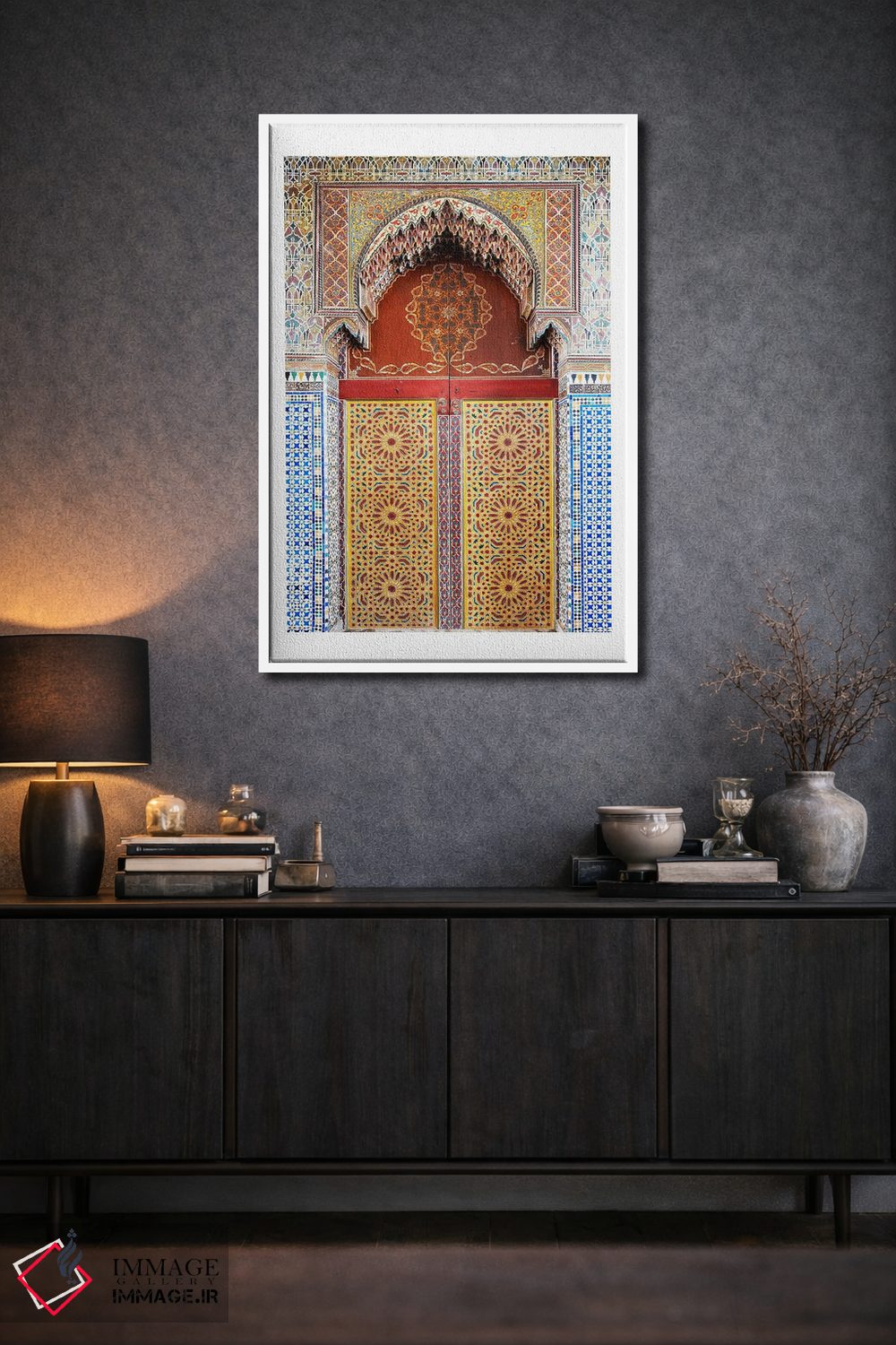 تابلو دکوراتیو درب موزاییکی مراکشی اثر نائومی دیویس - D1W