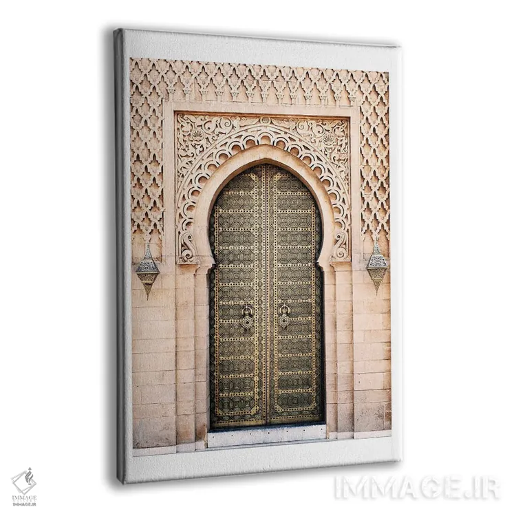 تابلو دکوراتیو درب طرح دار مراکشی اثر نائومی دیویس - نمای پرسپکتیو محصول