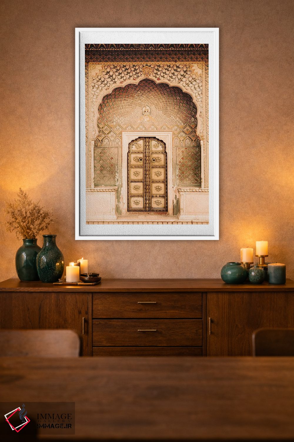 تابلو دکوراتیو درب طلایی مراکشی اثر نائومی دیویس - D1W