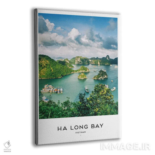تابلو دکوراتیو خلیج ها لونگ ویتنام اثر نائومی دیویس - نمای پرسپکتیو محصول