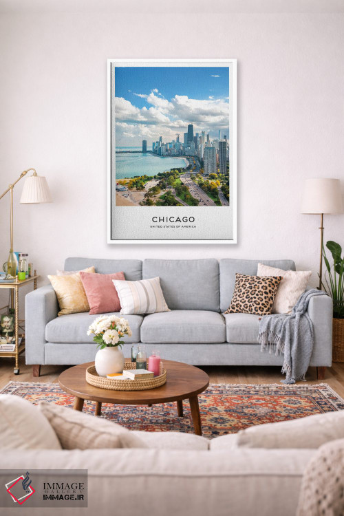 تابلو دکوراتیو شیکاگو آمریکا اثر نائومی دیویس - D1W