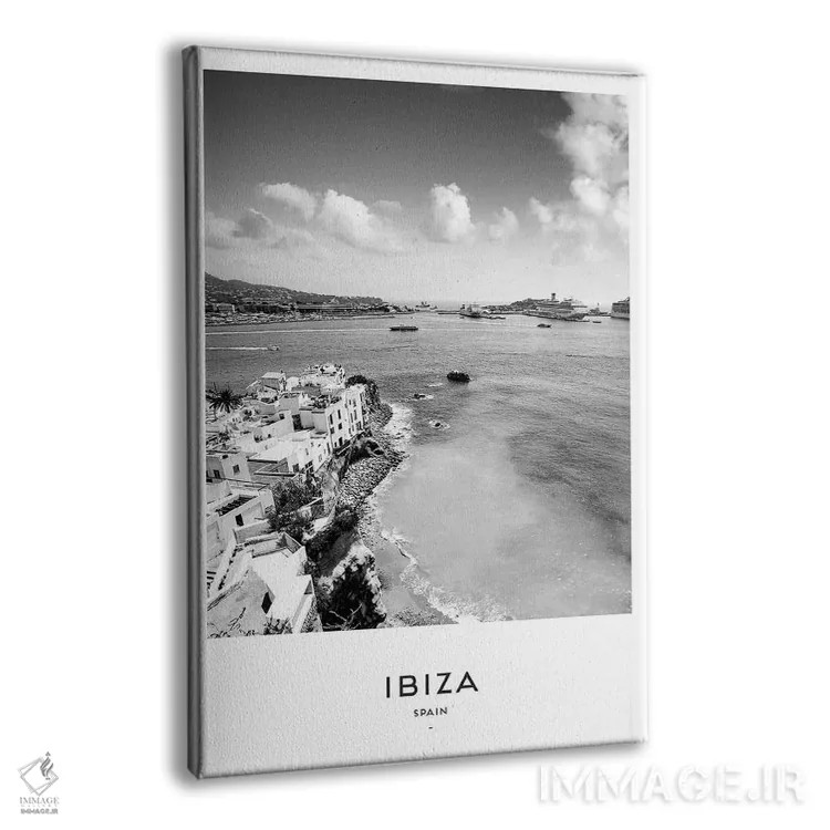 تابلو دکوراتیو ایبیزا اسپانیا اثر نائومی دیویس - نمای پرسپکتیو محصول