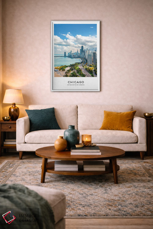تابلو دکوراتیو شیکاگو آمریکا اثر نائومی دیویس - D3W