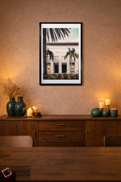 تابلو دکوراتیو ویترین فروشگاه مد تام فورد اثر نائومی دیویس - D2B
